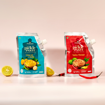 Lime & Chilli Pickle Chutney & Spicy Mango Pickle Chutney Combo, 200g X 2