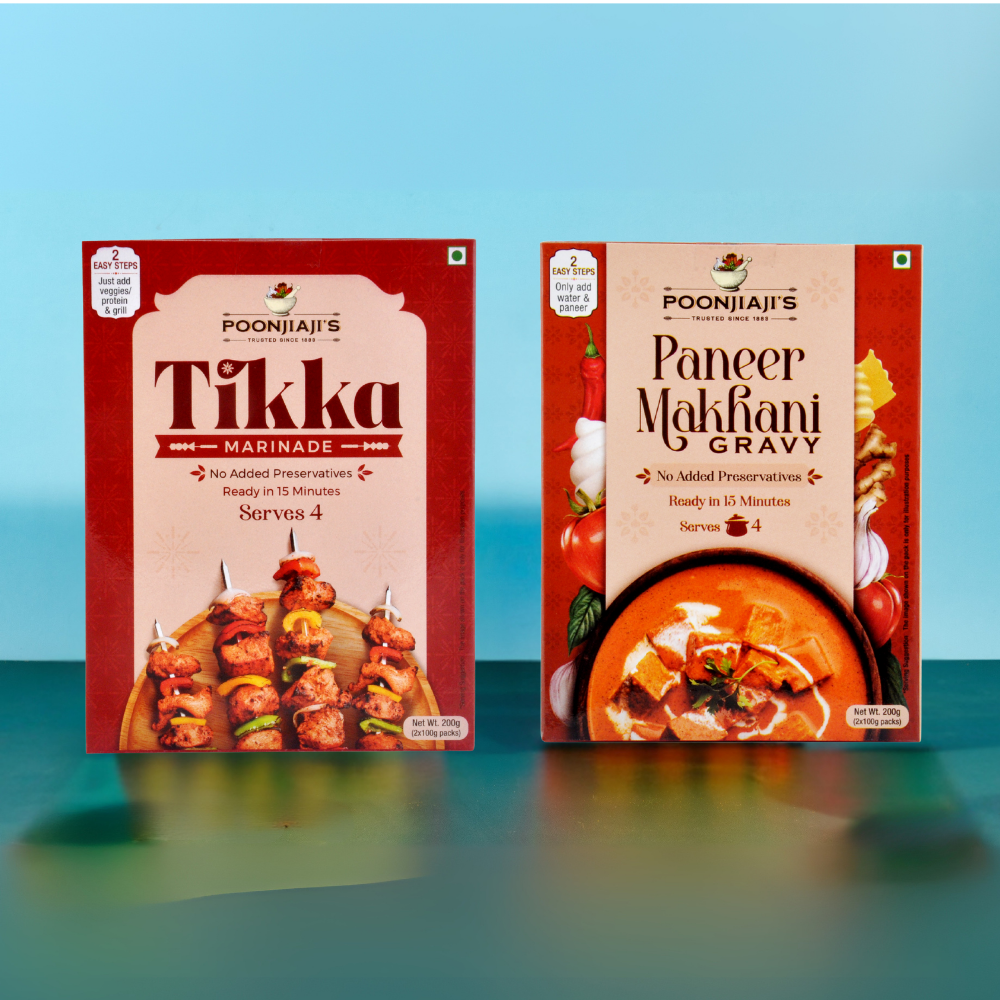 Ready to Cook Paneer Makhani Gravy & Tikka Marinade Combo, 200g X 2