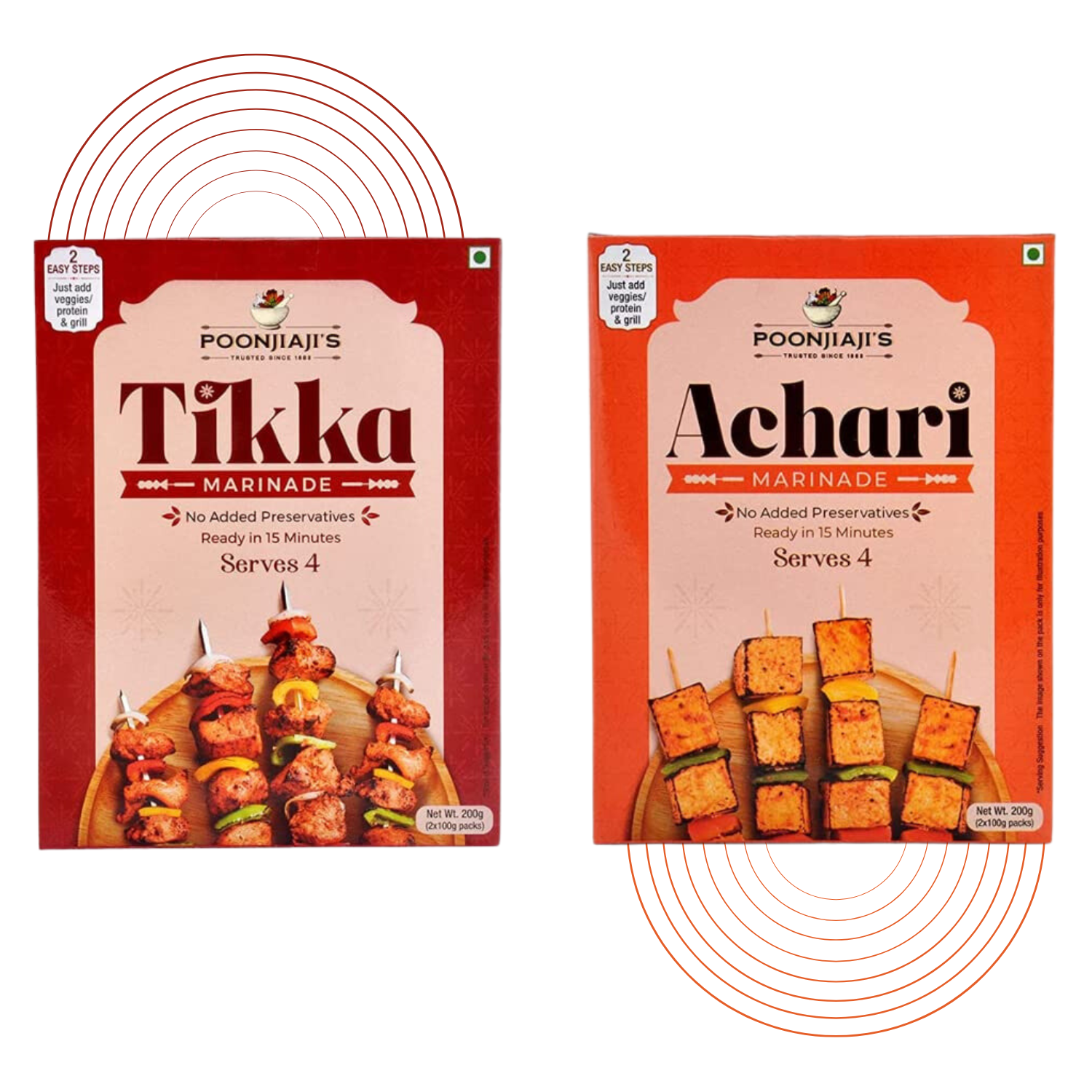 Achari Marinade & Tikka Marinade Combo, 200g X 2